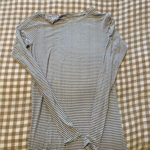 Negative Long Sleeve Whipped Top